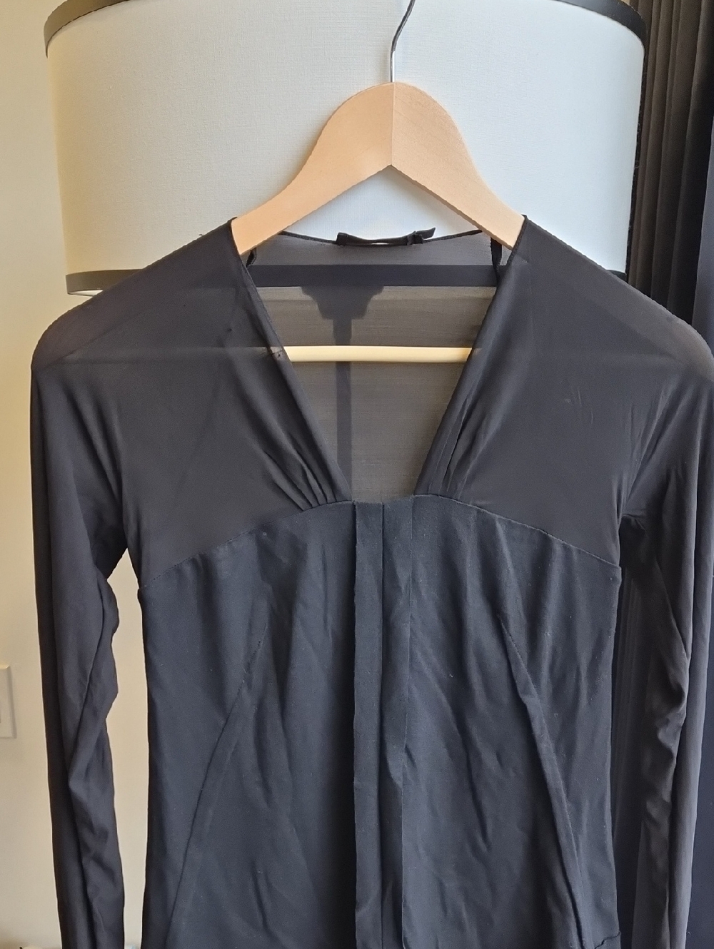 Donna Karan Black Top with Branded Neck Label